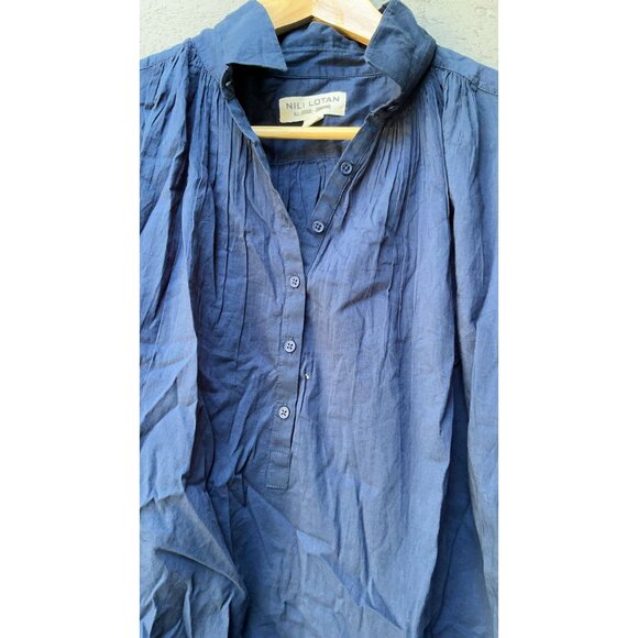 Nili Lotan Normandy Kimono Sleeve Oversized Formal Shirt Tunic Top S - Picture 5 of 8